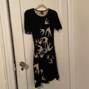 Mc queen dress in wool blend